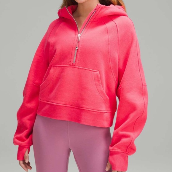 lululemon lipgloss pink scuba hoodie - Picture 1 of 8